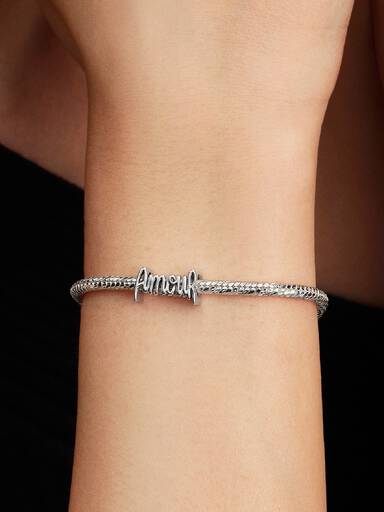 Amour felirat charm