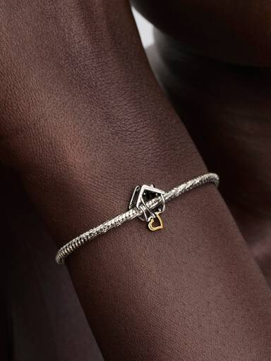 Otthon és szív charm