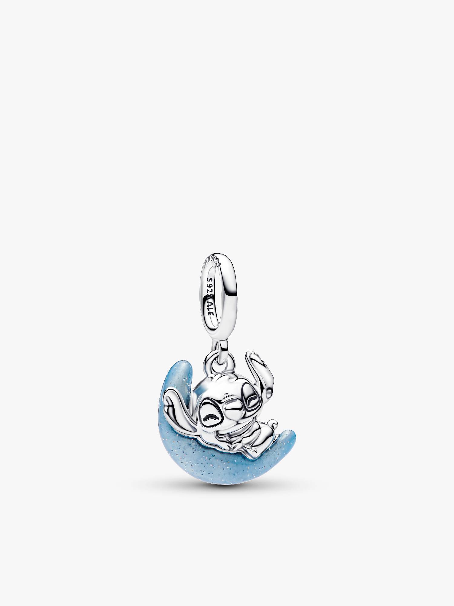Disney Stitch foszforeszkáló hold függő charm