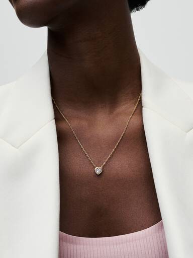 Szikrázó szív collier nyaklánc