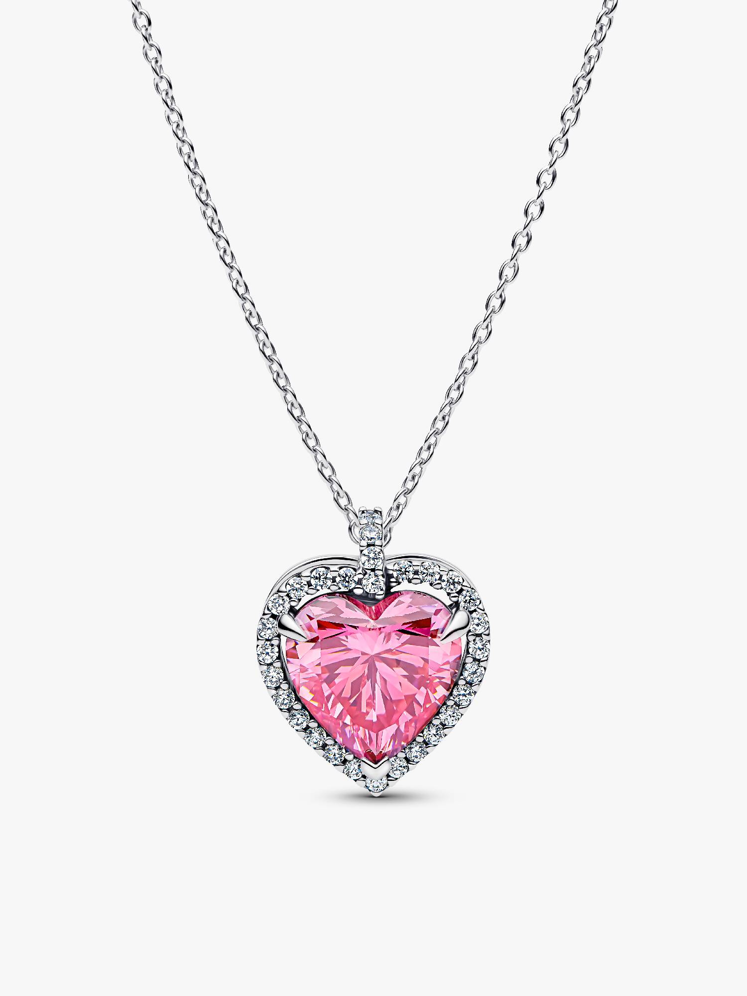 Rózsaszín glória szív collier nyaklánc