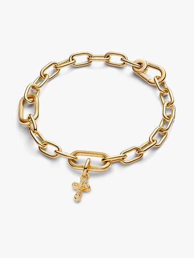 Szikrázó kereszt mini függő charm