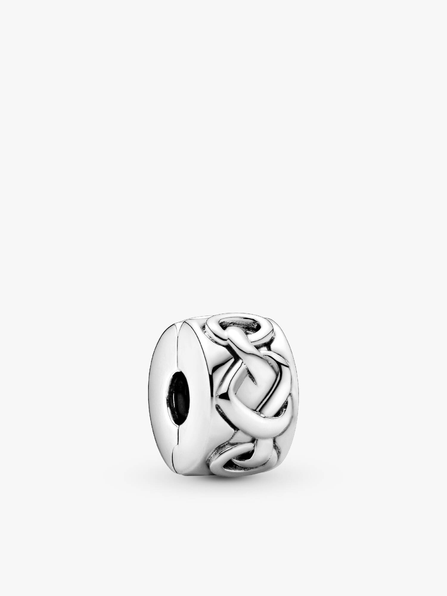 Összefonódó szívek klip charm