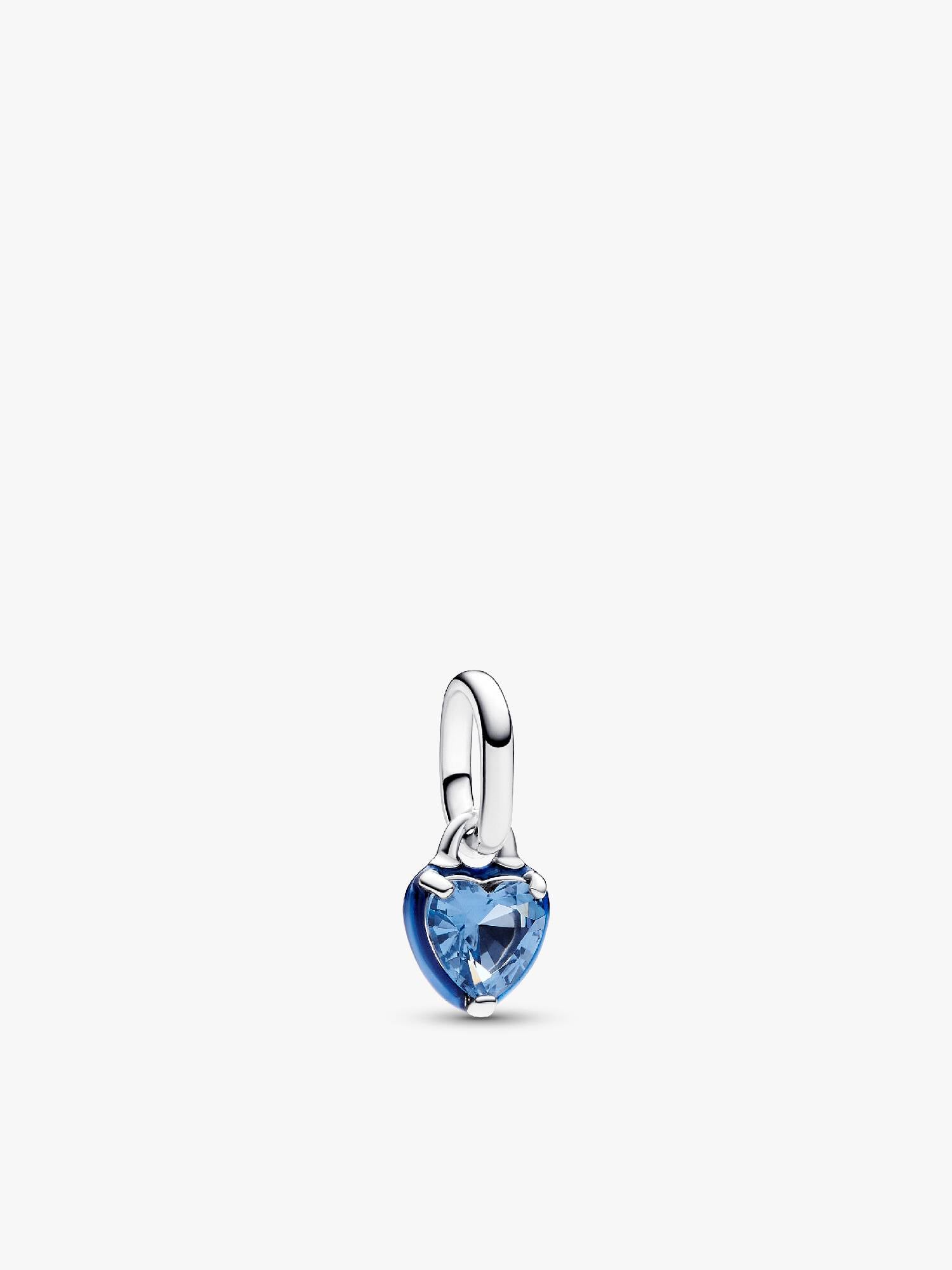 Pandora ME kék csakra szív mini függő charm