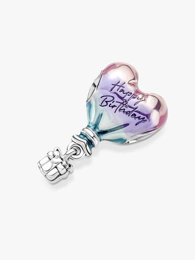 Boldog születésnapot hőlégballon charm