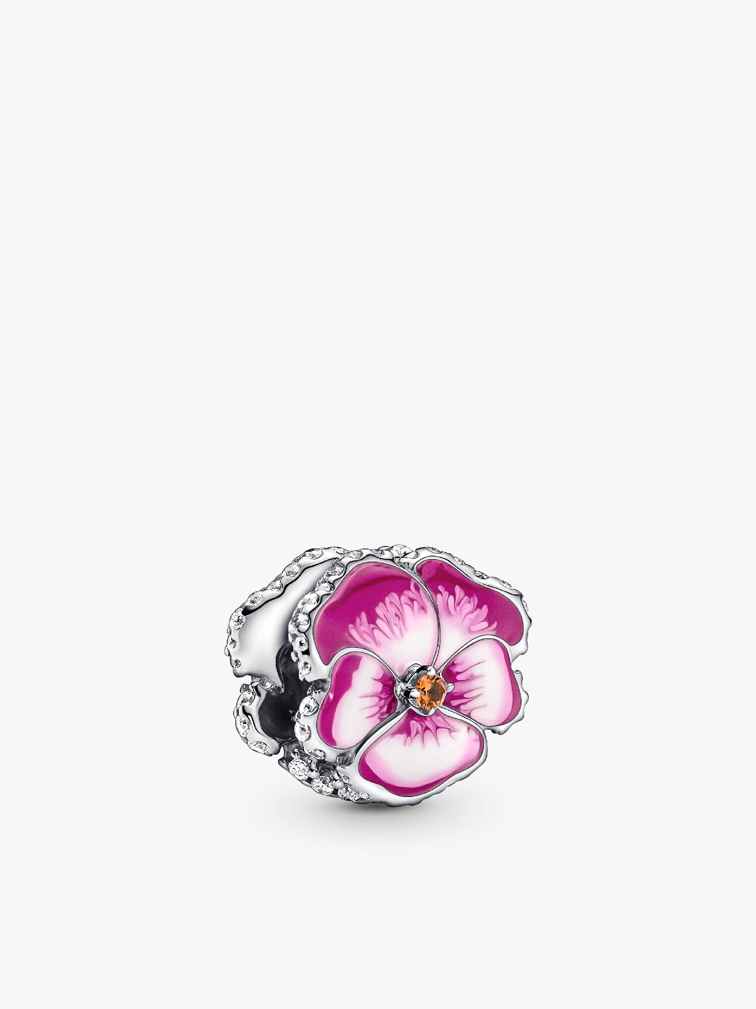 Rózsaszín árvácska charm