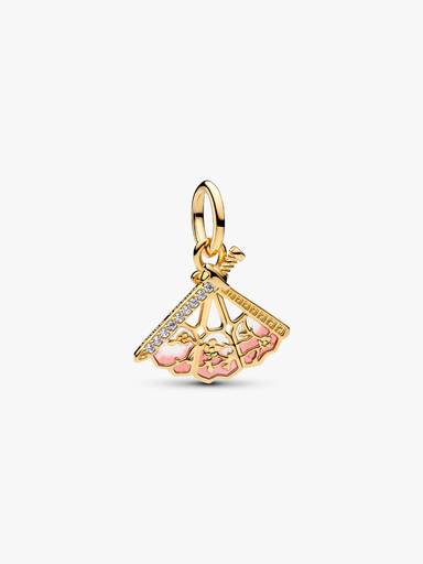 Disney Mulan legyező függő charm