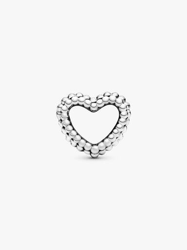 Gyöngyös szív charm