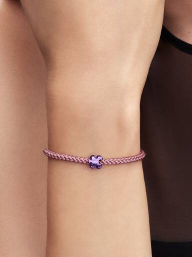 Lila puzzle-darab mini charm