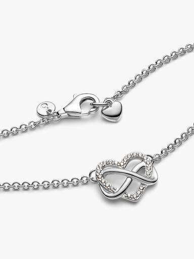 Szikrázó végtelenjel szív collier nyaklánc