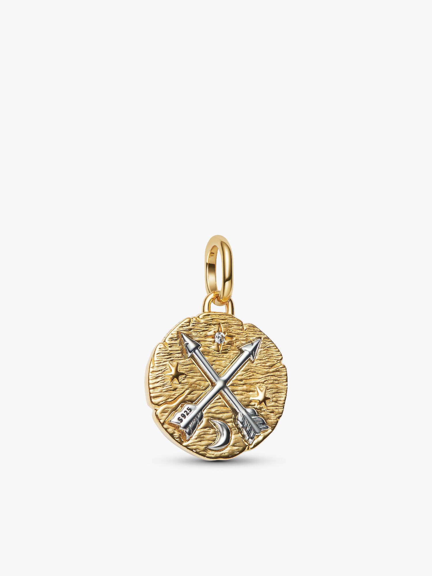 Egymást keresztező nyilak medál charm