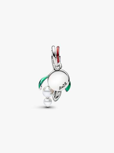 Fagyöngy függő charm, Platina bevonat