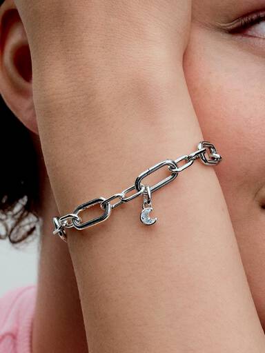Szikrázó hold mini függő charm