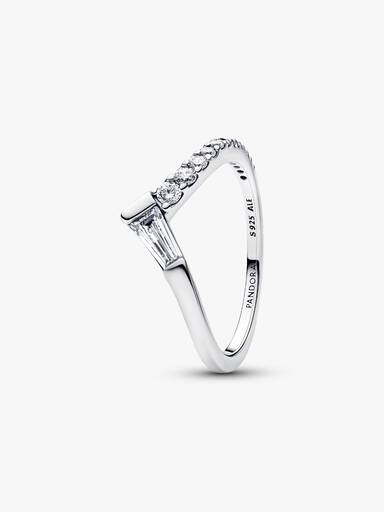 Tiara baguette pavé karikagyűrű