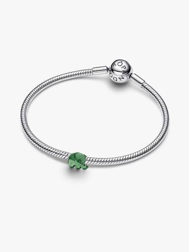 Zöld elefánt mini charm