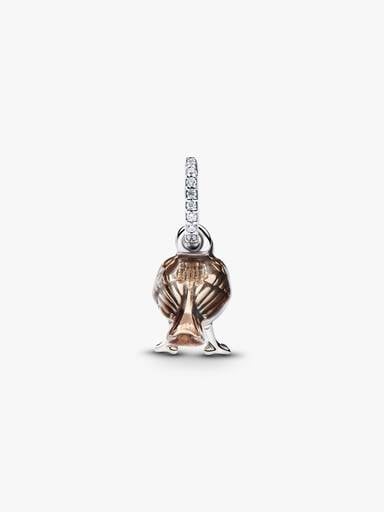 Vörösbegy függő charm