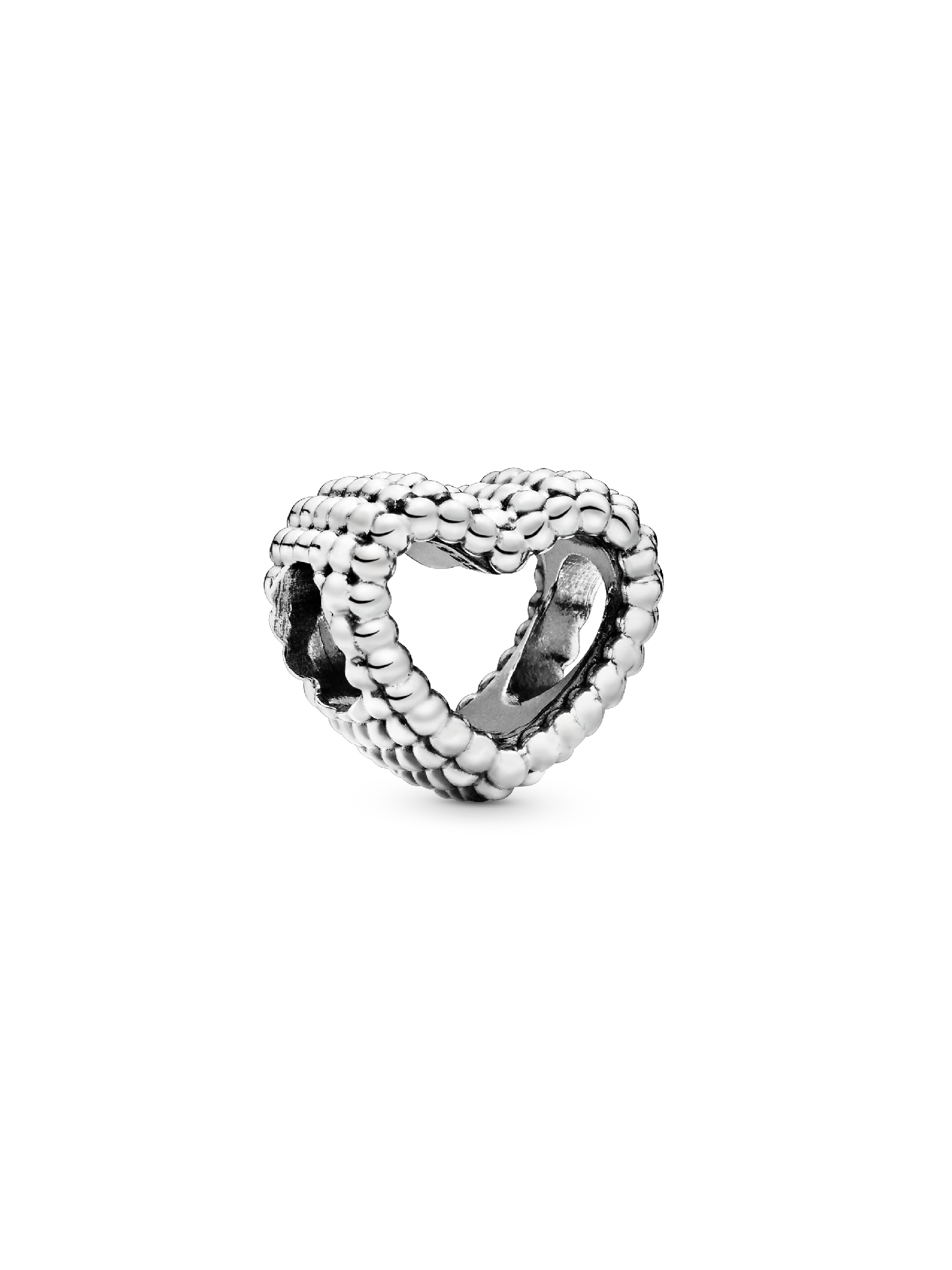 Gyöngyös szív charm
