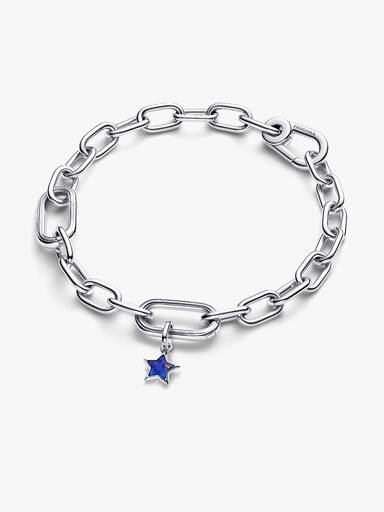 Kék csillag mini függő charm