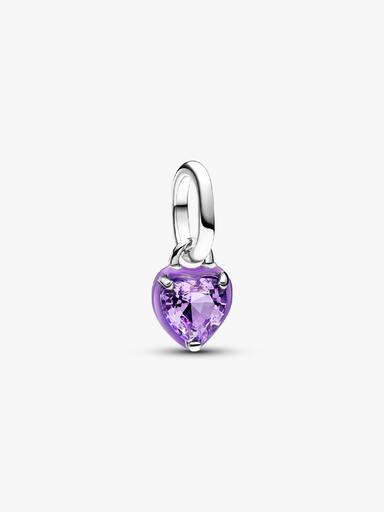 Pandora ME bíbor csakra szív mini függő charm