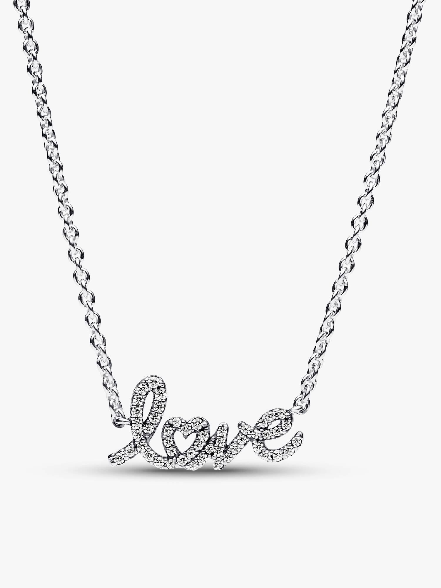 Szikrázó írott betűs love felirat collier nyaklánc