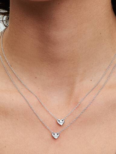 Örökkön örökké megosztható szív collier nyaklánc