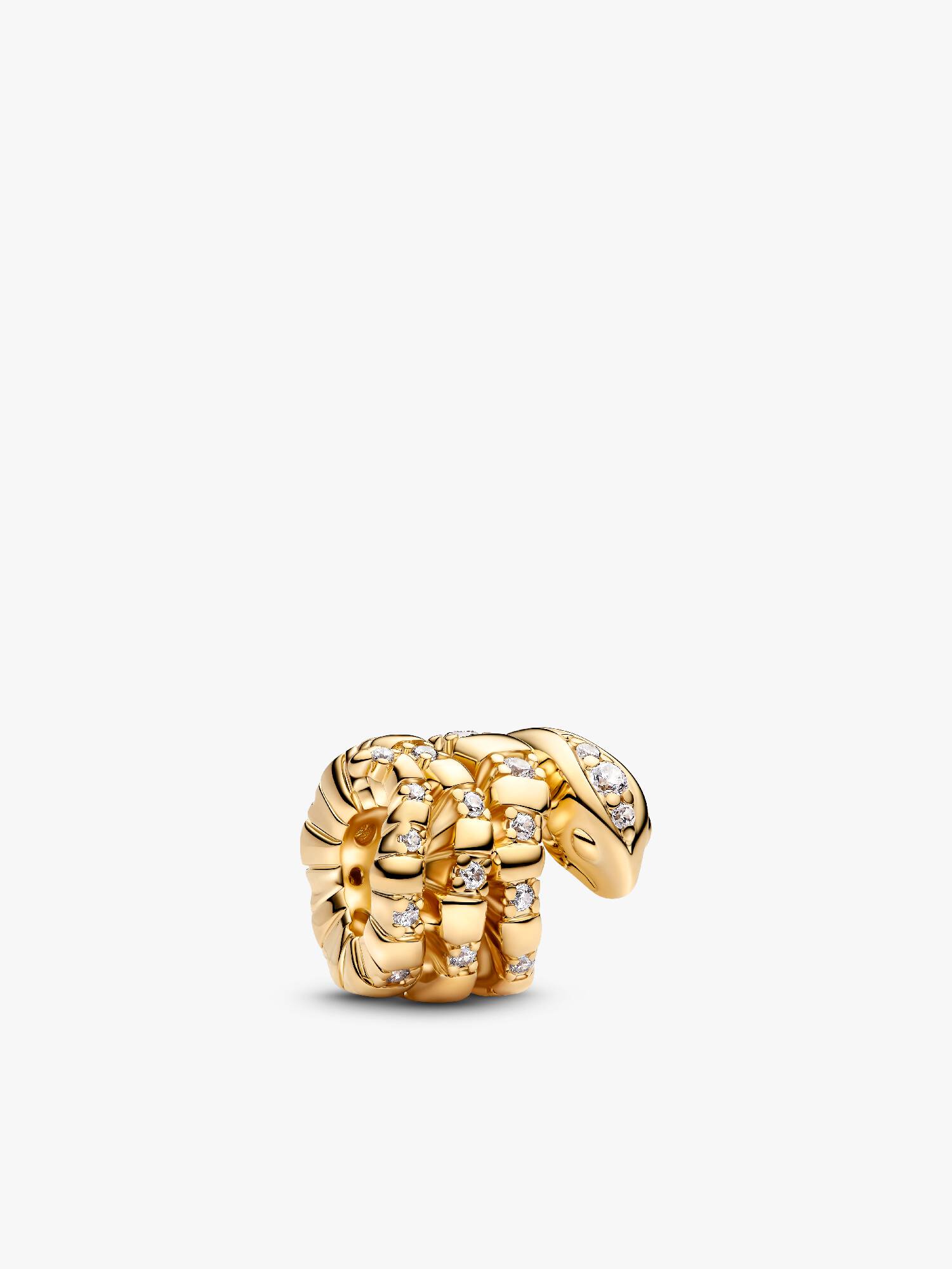 Összetekeredett kígyó charm