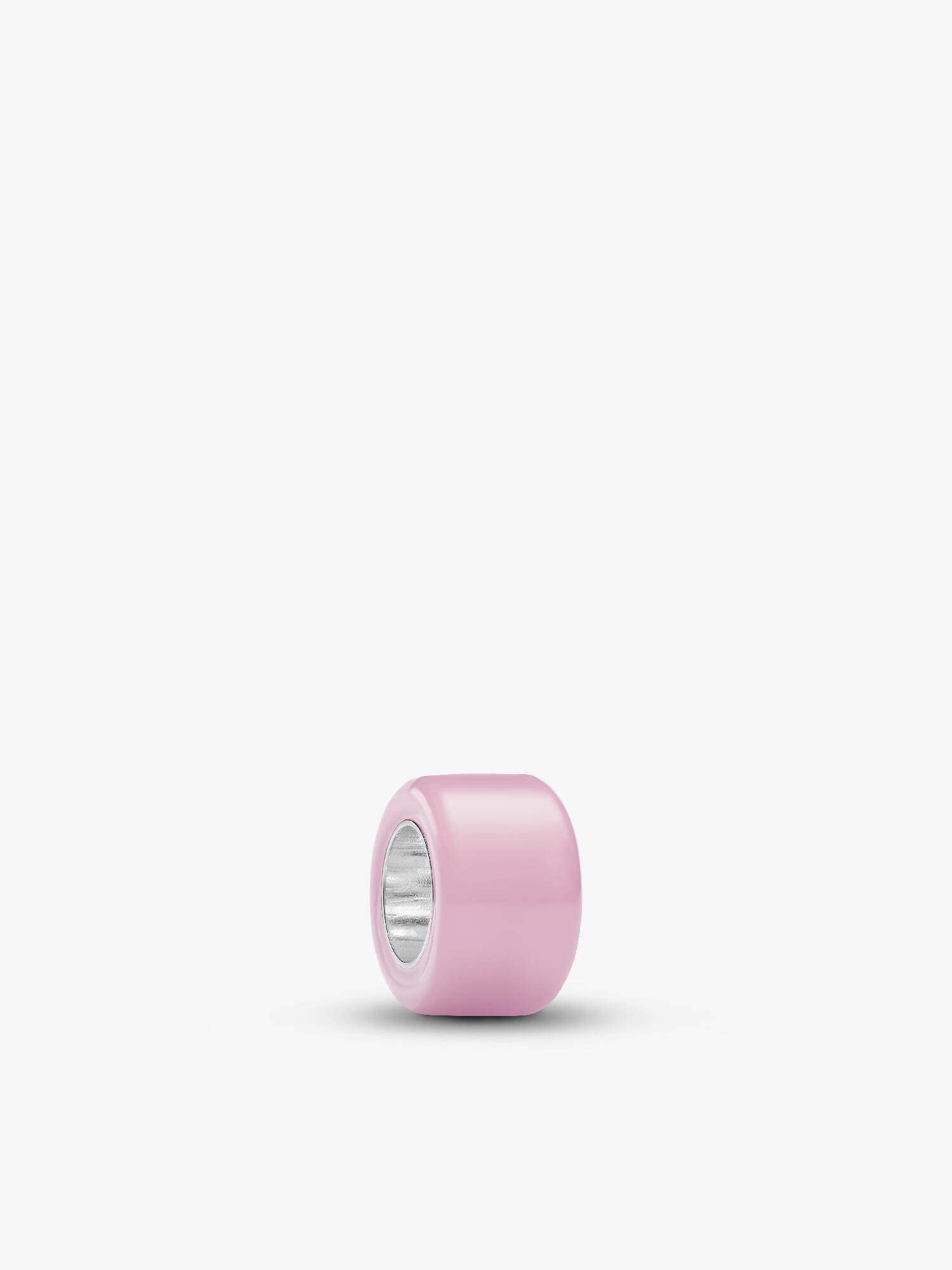 Rózsaszín muranói üveg mini charm