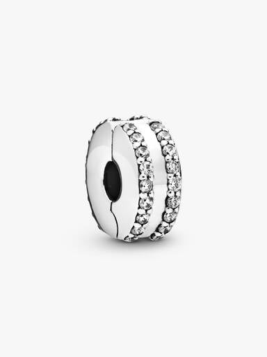 Duplasoros pavé klip charm