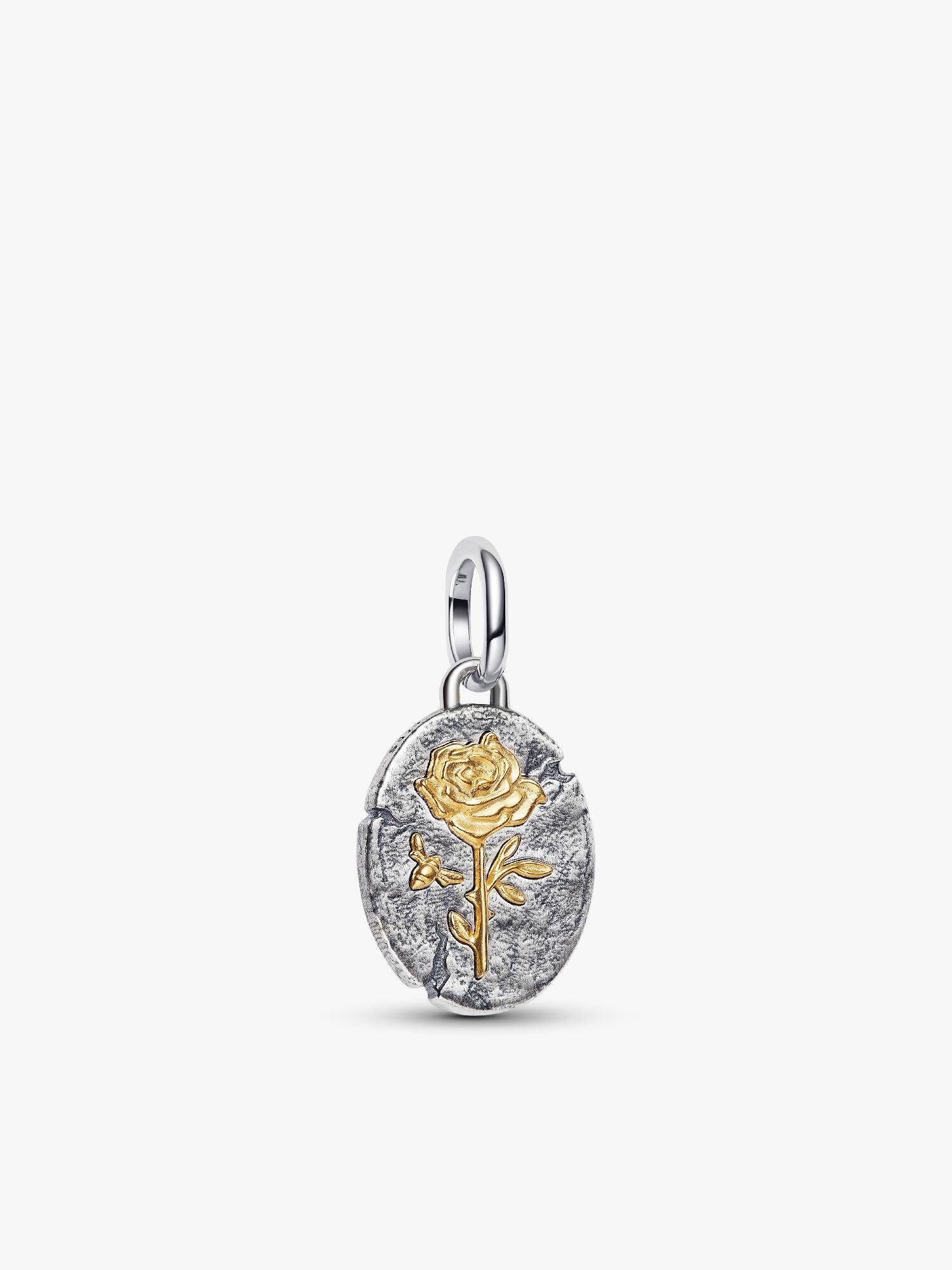 Rózsa medál charm