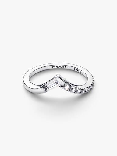 Tiara baguette pavé karikagyűrű