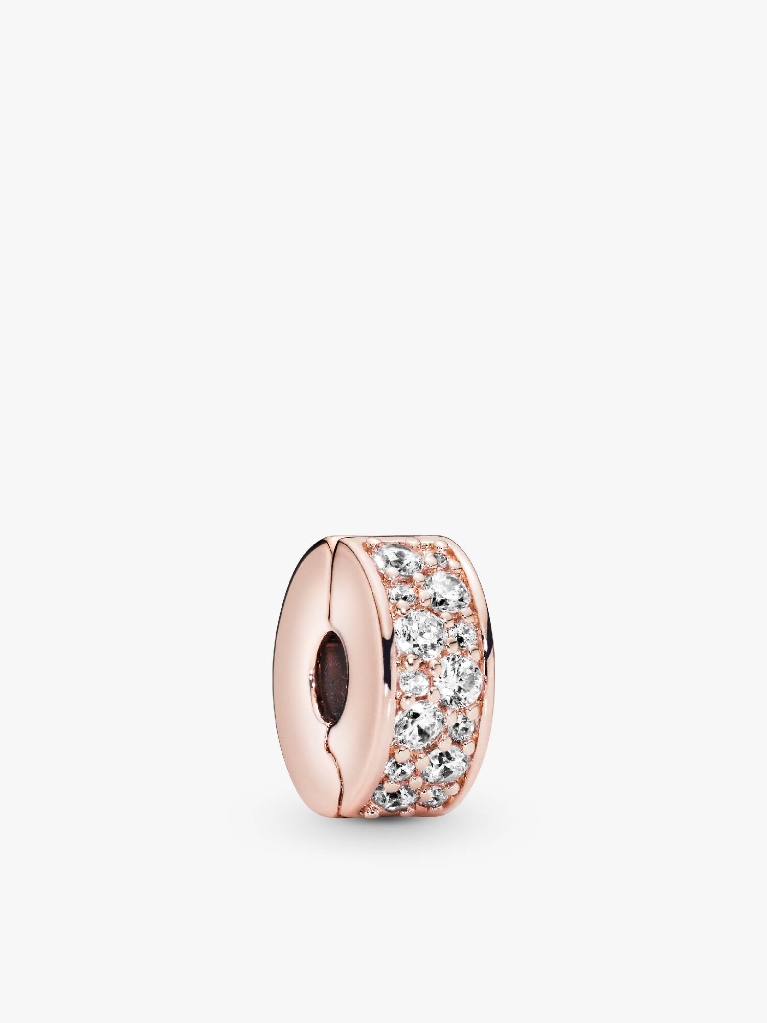 Áttetsző pavé klip charm