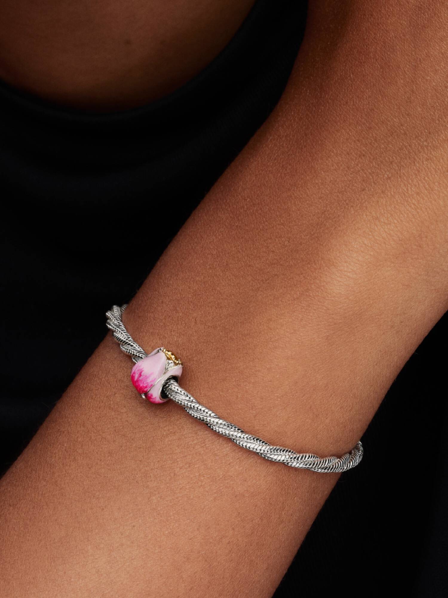 Rózsaszín tulipán charm