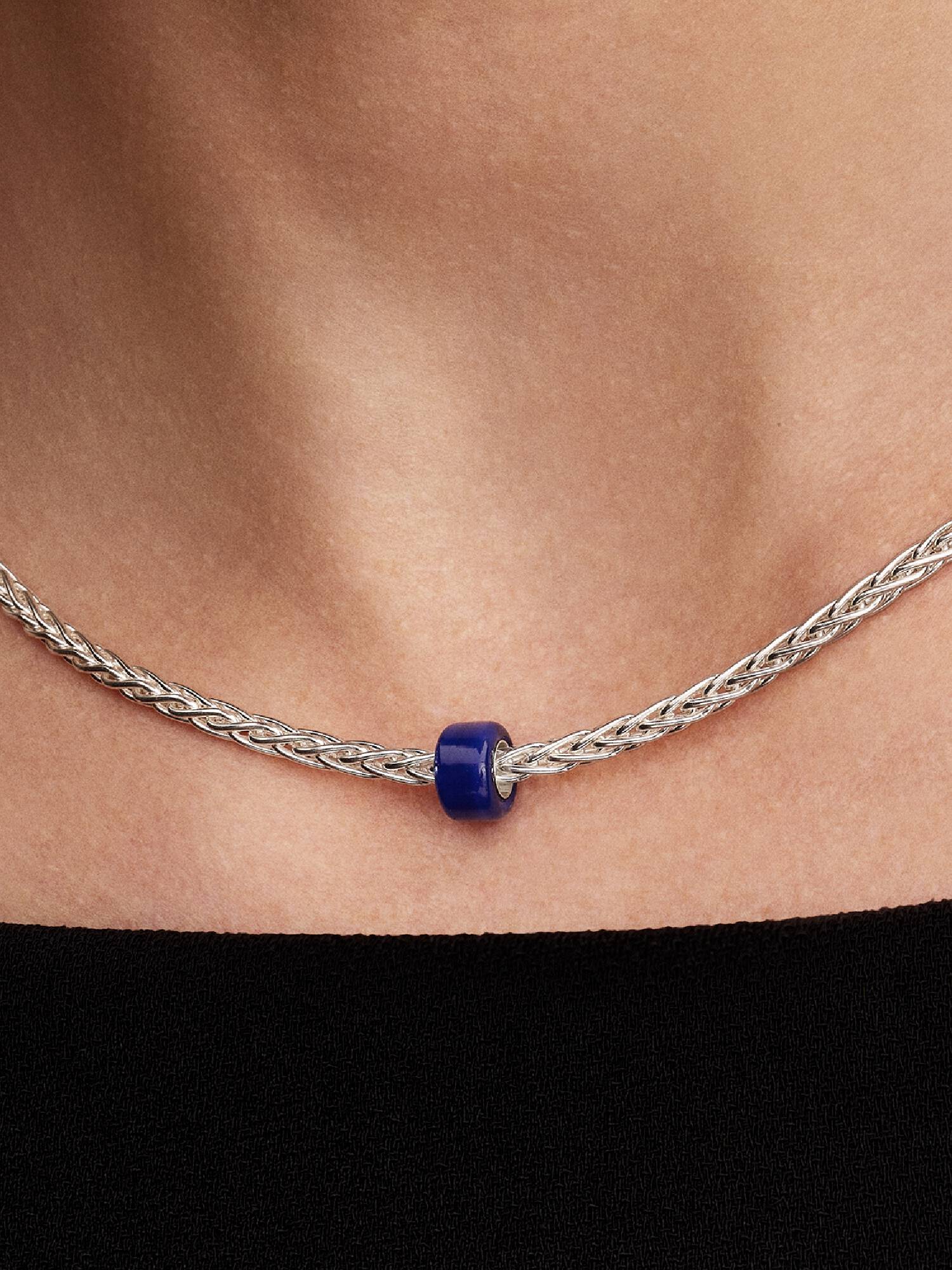 Kék muranói üveg mini charm