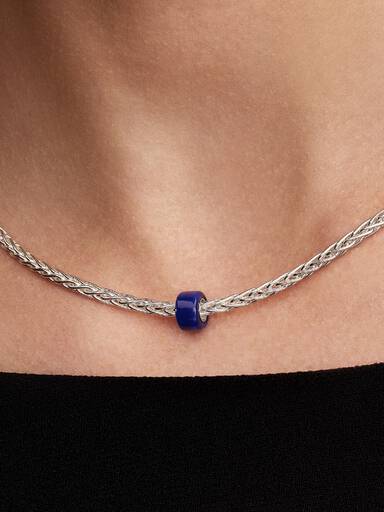 Kék muranói üveg mini charm