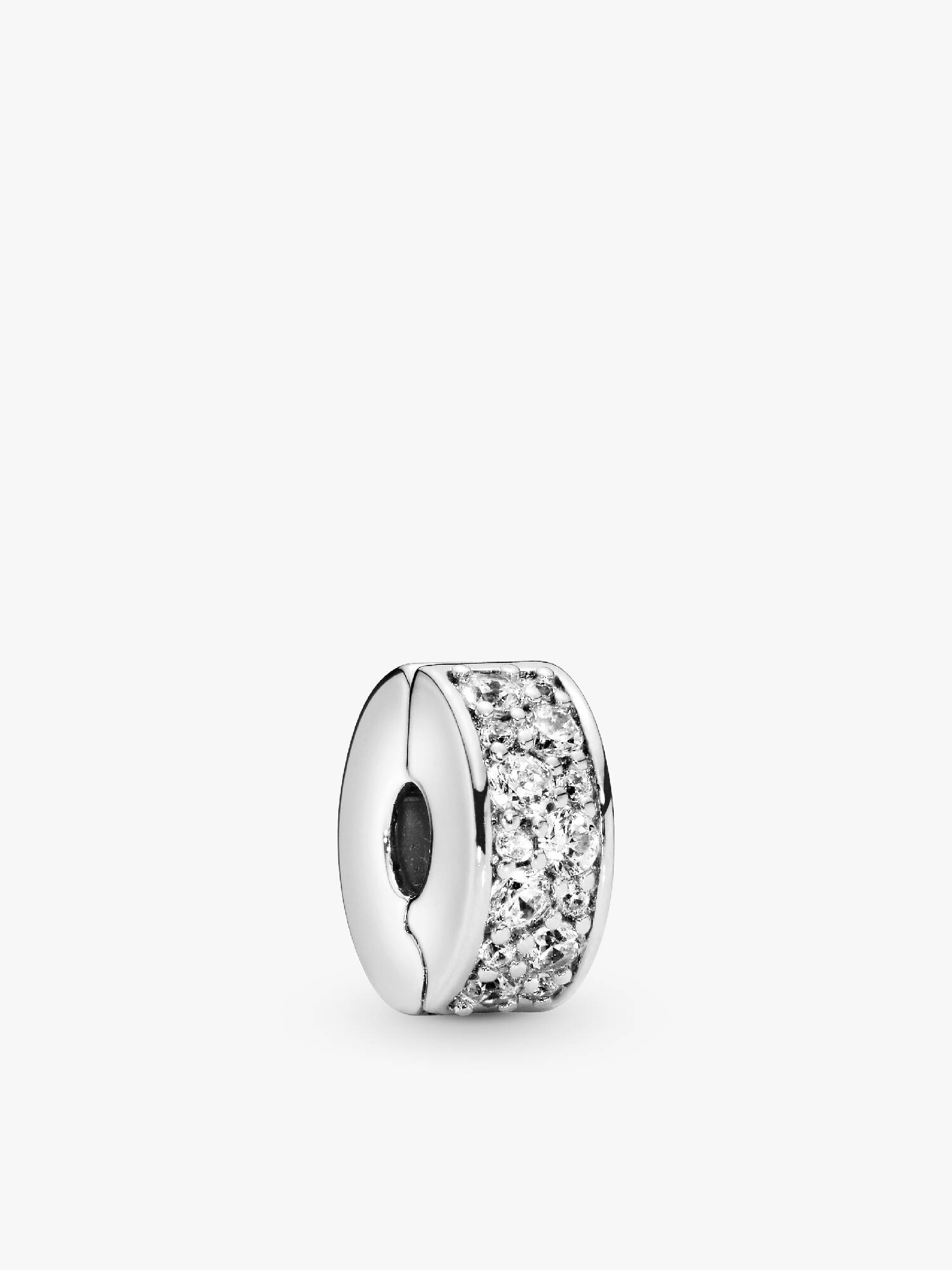 Áttetsző pavé klip charm