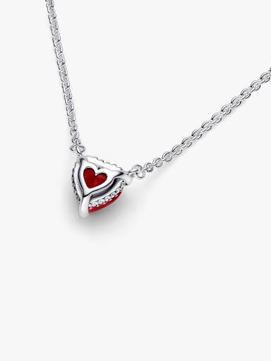 Szikrázó szív medál collier nyaklánc