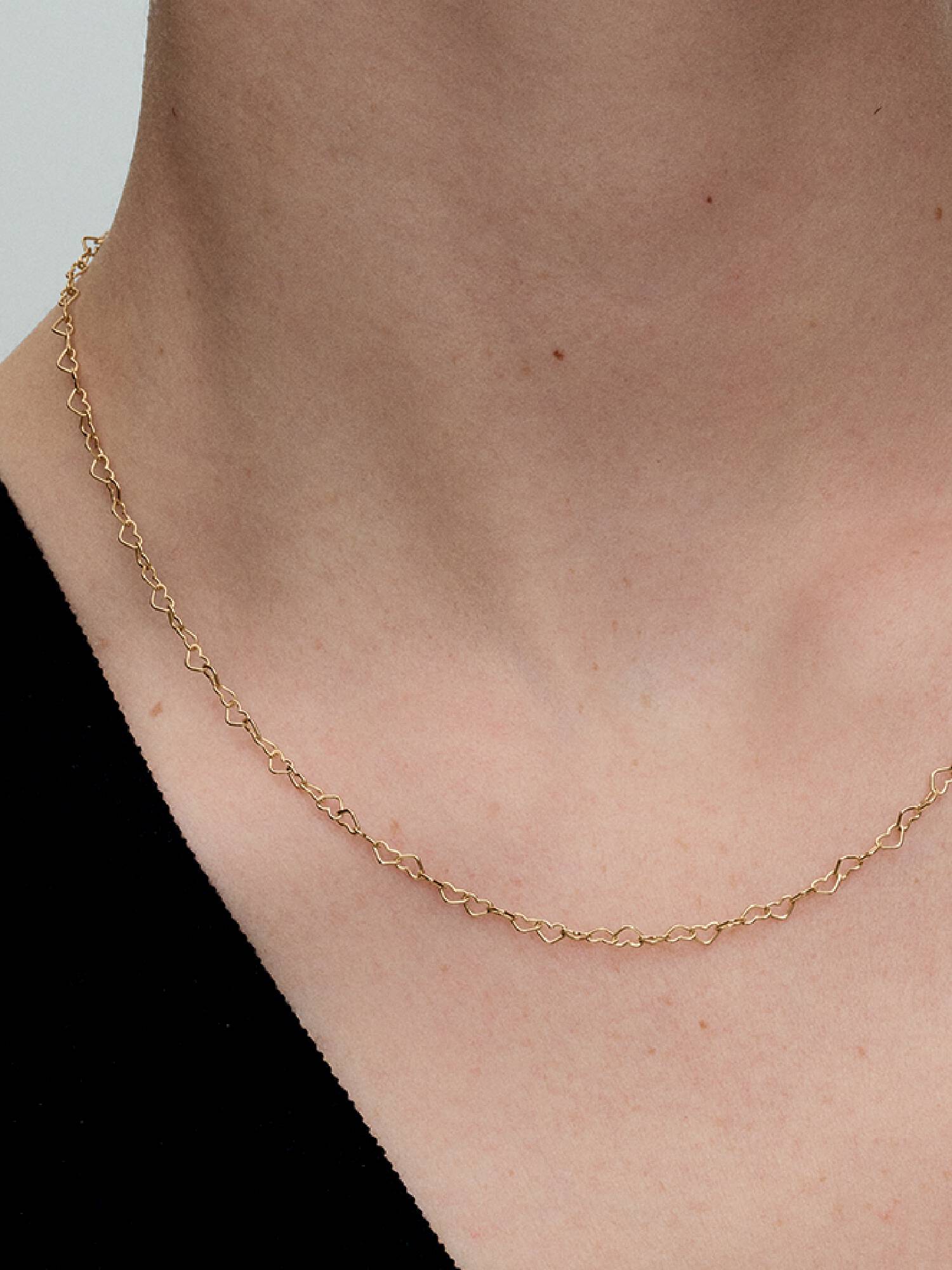 Összefonódó szívek collier nyaklánc