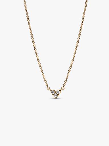 Tripla köves szív collier nyaklánc