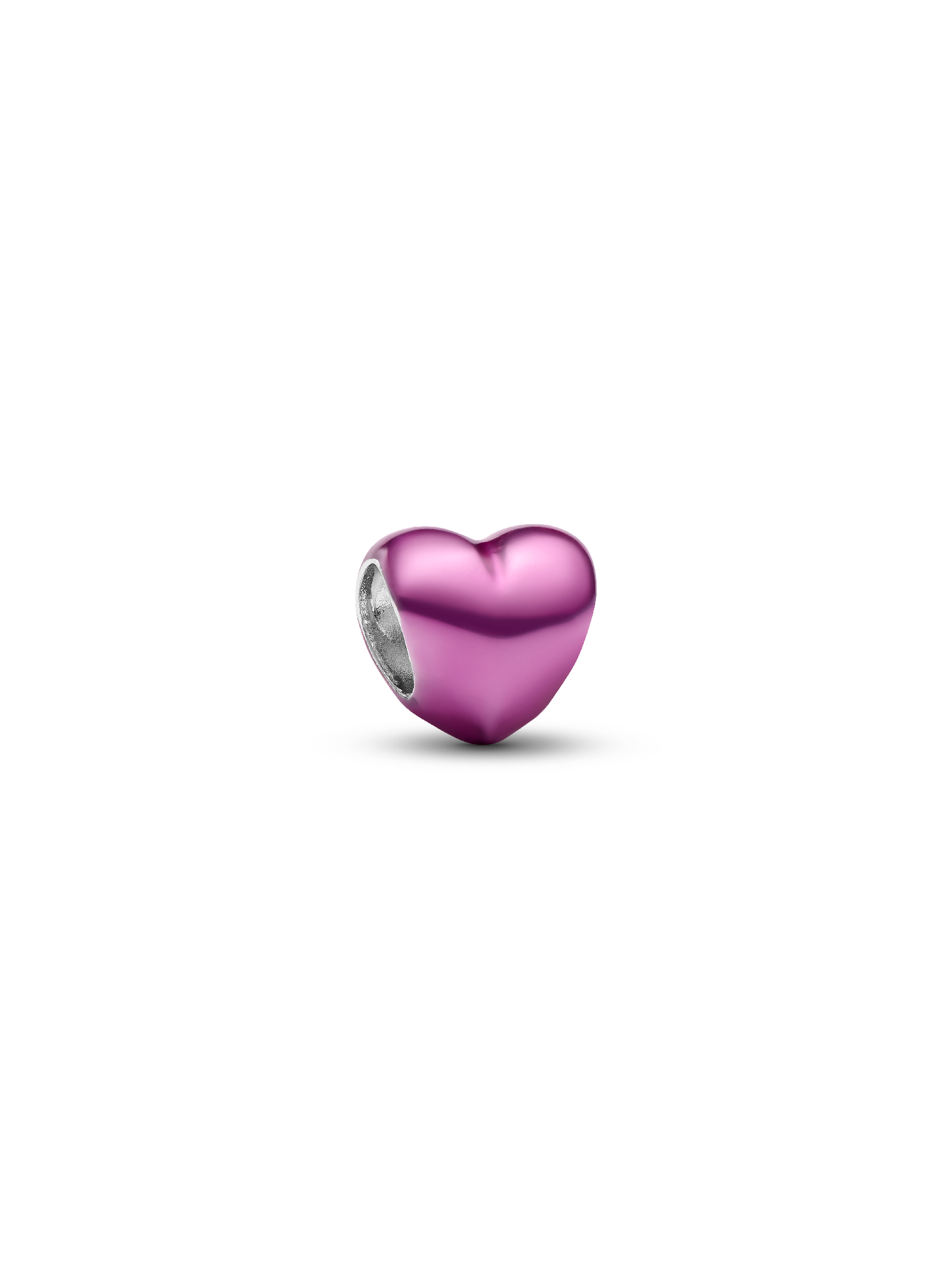 Rózsaszín szív mini charm