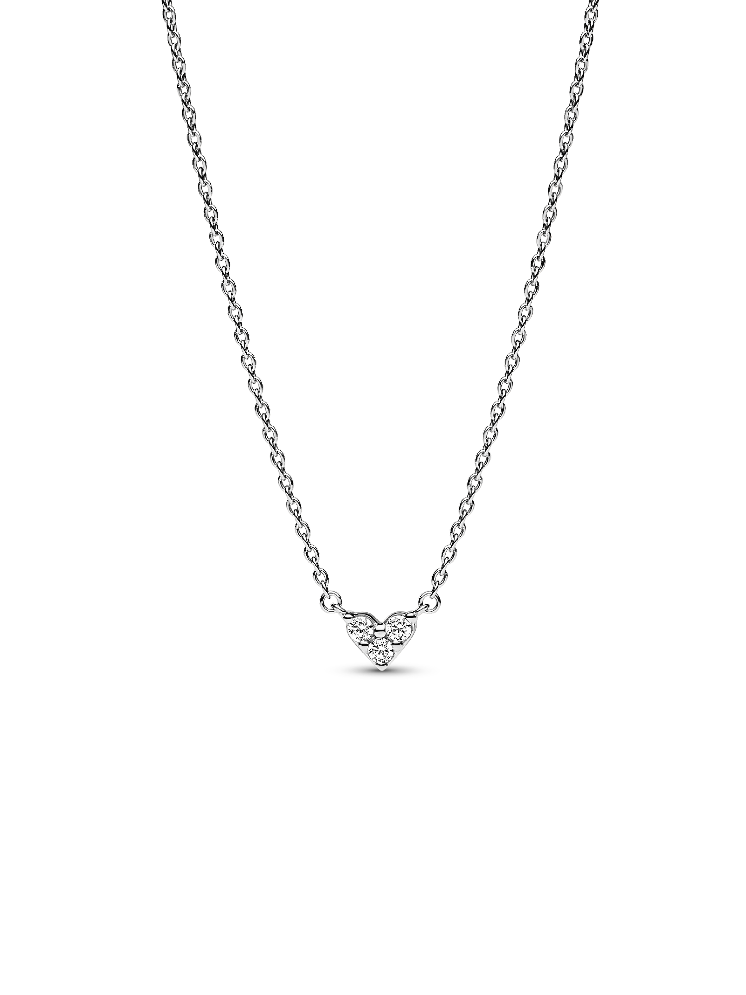 Tripla köves szív collier nyaklánc