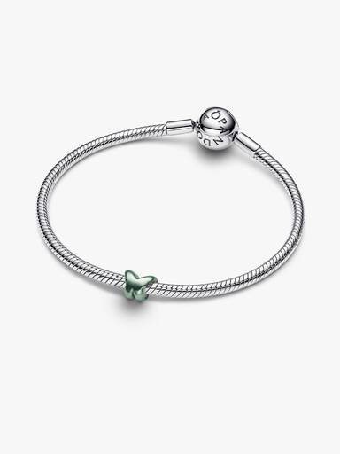 Zöld pillangó mini charm