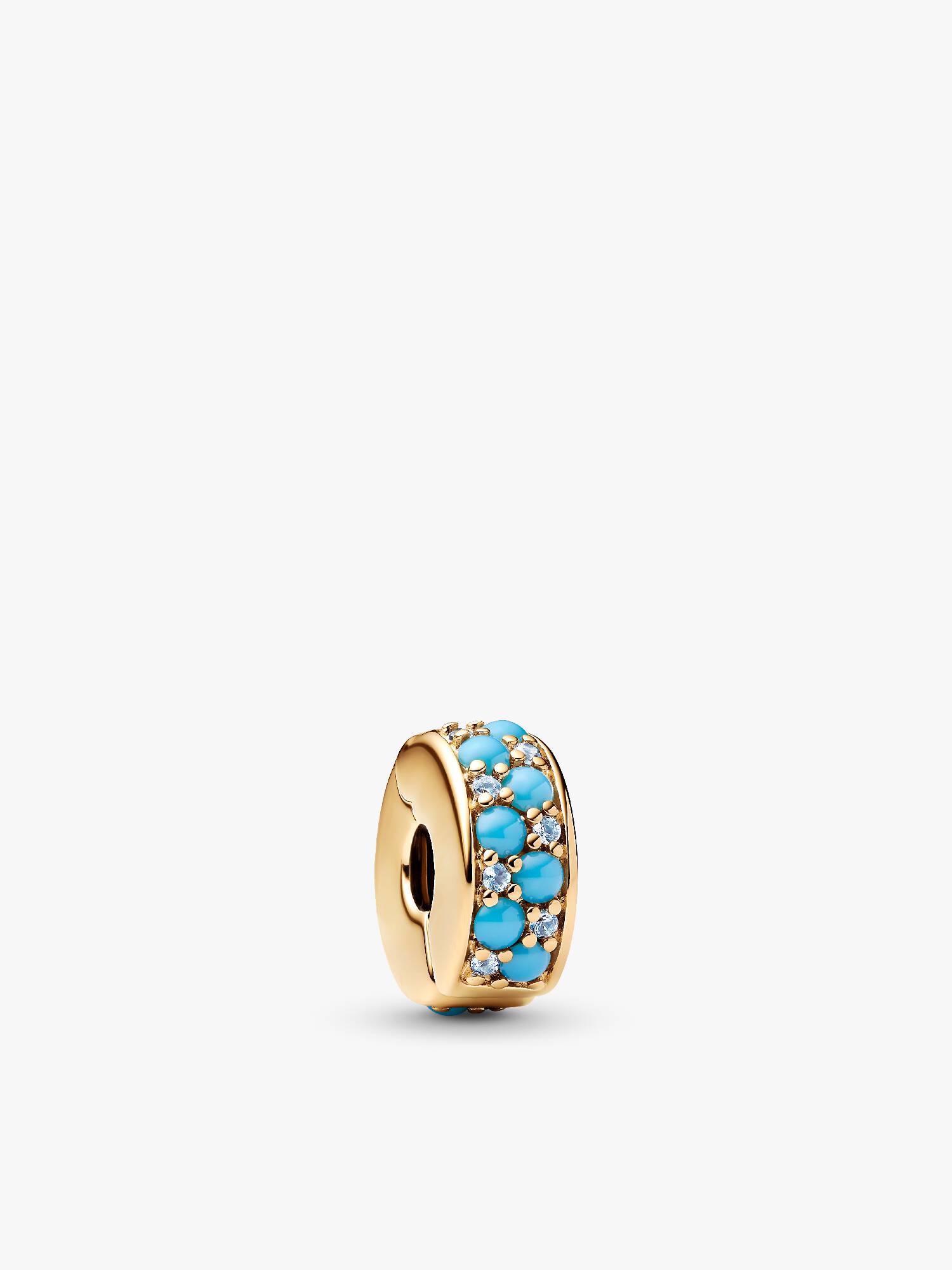 Vízkék klip charm