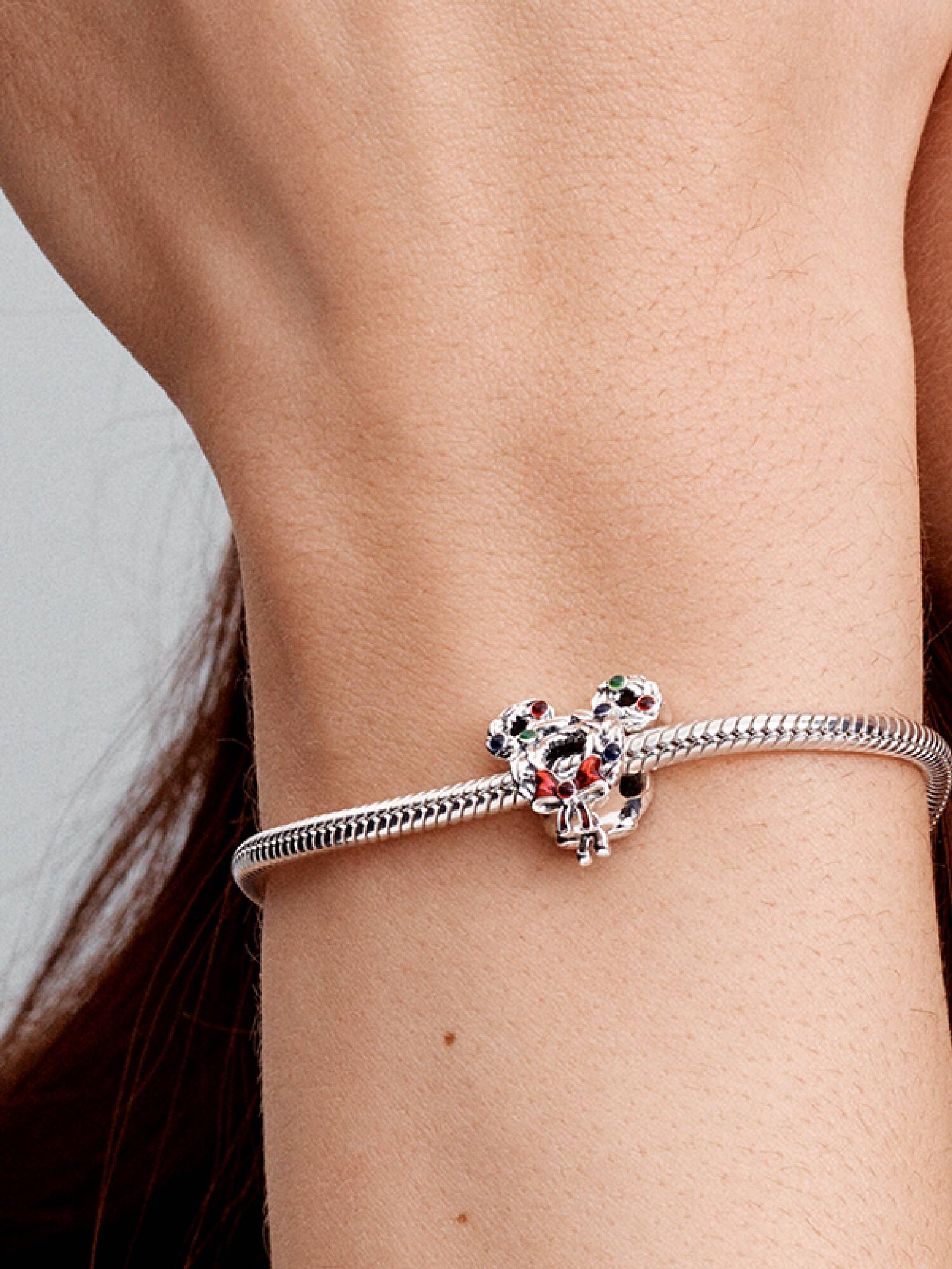 Disney Mickey egér karácsonyi koszorú charm