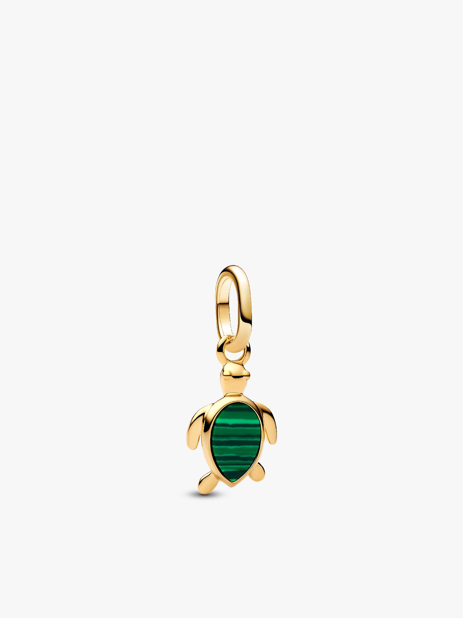 Zöld teknős mini függő charm