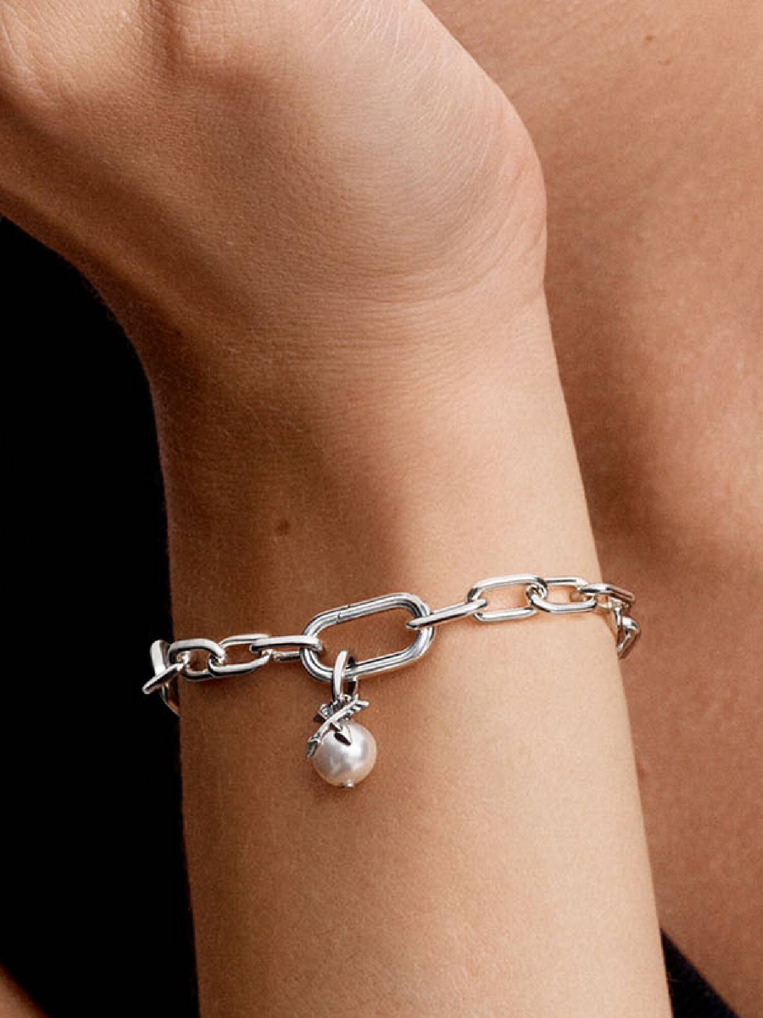 Gyöngy és nyilak mini függő charm