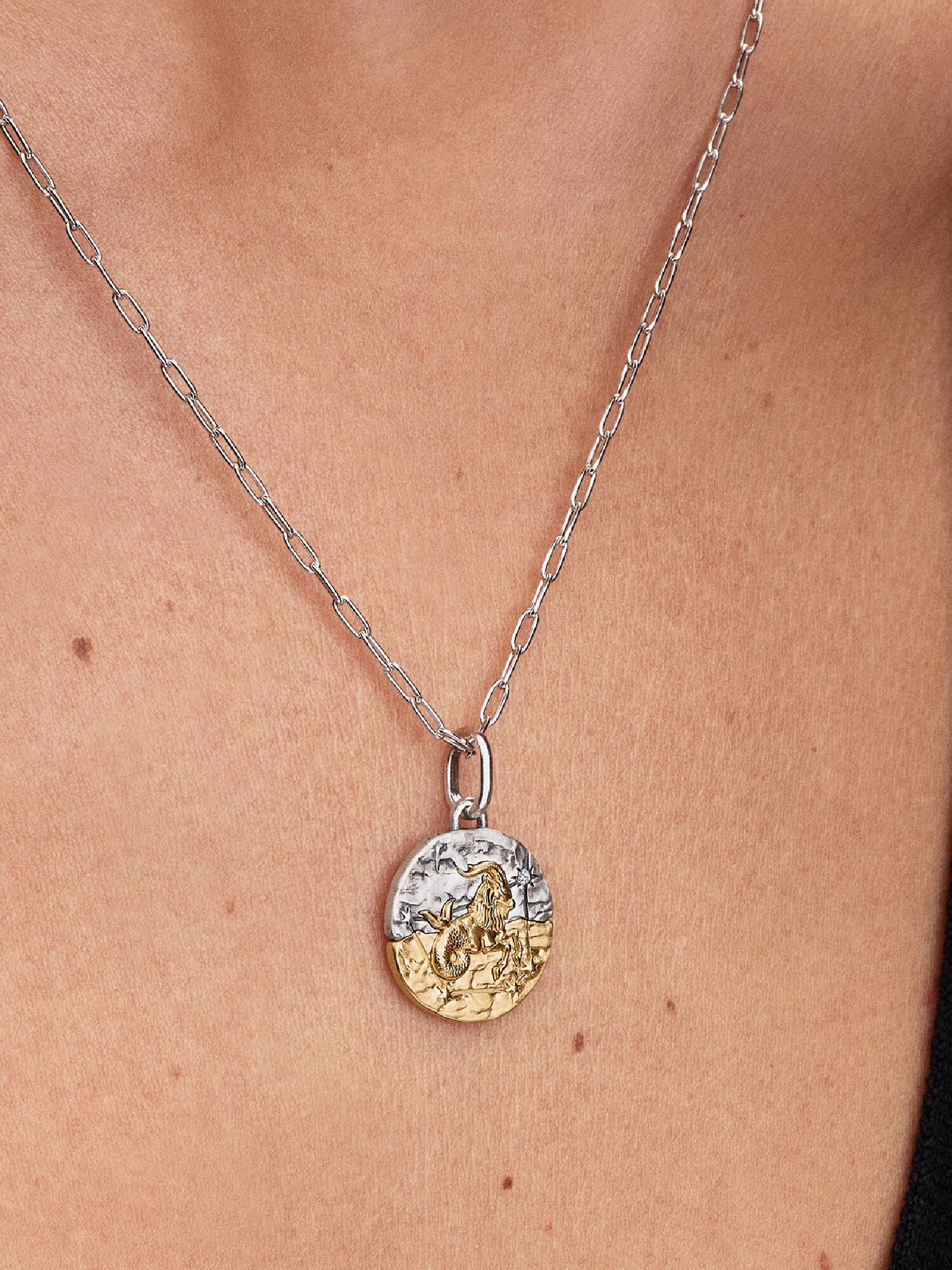 Bak csillagjegy medál charm