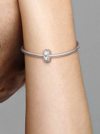 Duplasoros pavé klip charm