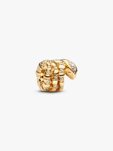 Összetekeredett kígyó charm