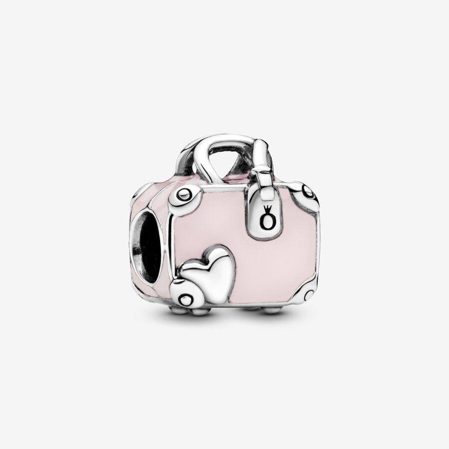Rózsaszín bőrönd charm image number 0