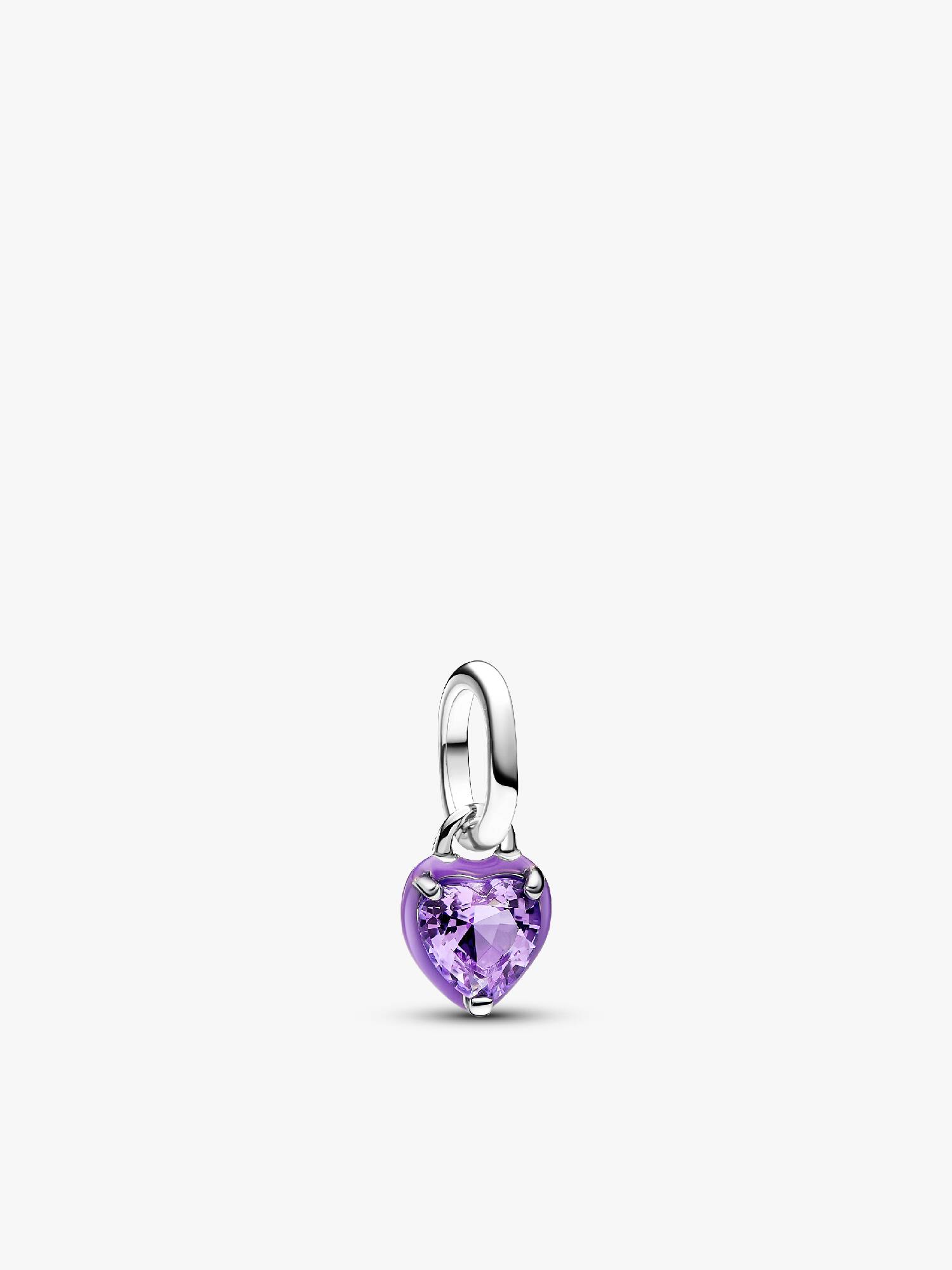 Pandora ME bíbor csakra szív mini függő charm